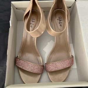 Rose gold womens wedding shoes